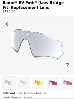 Oakley Radar EV Path Replacement Lens